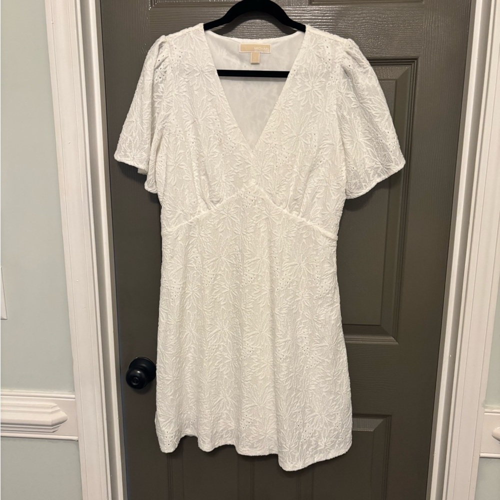 Michael kors white dress large